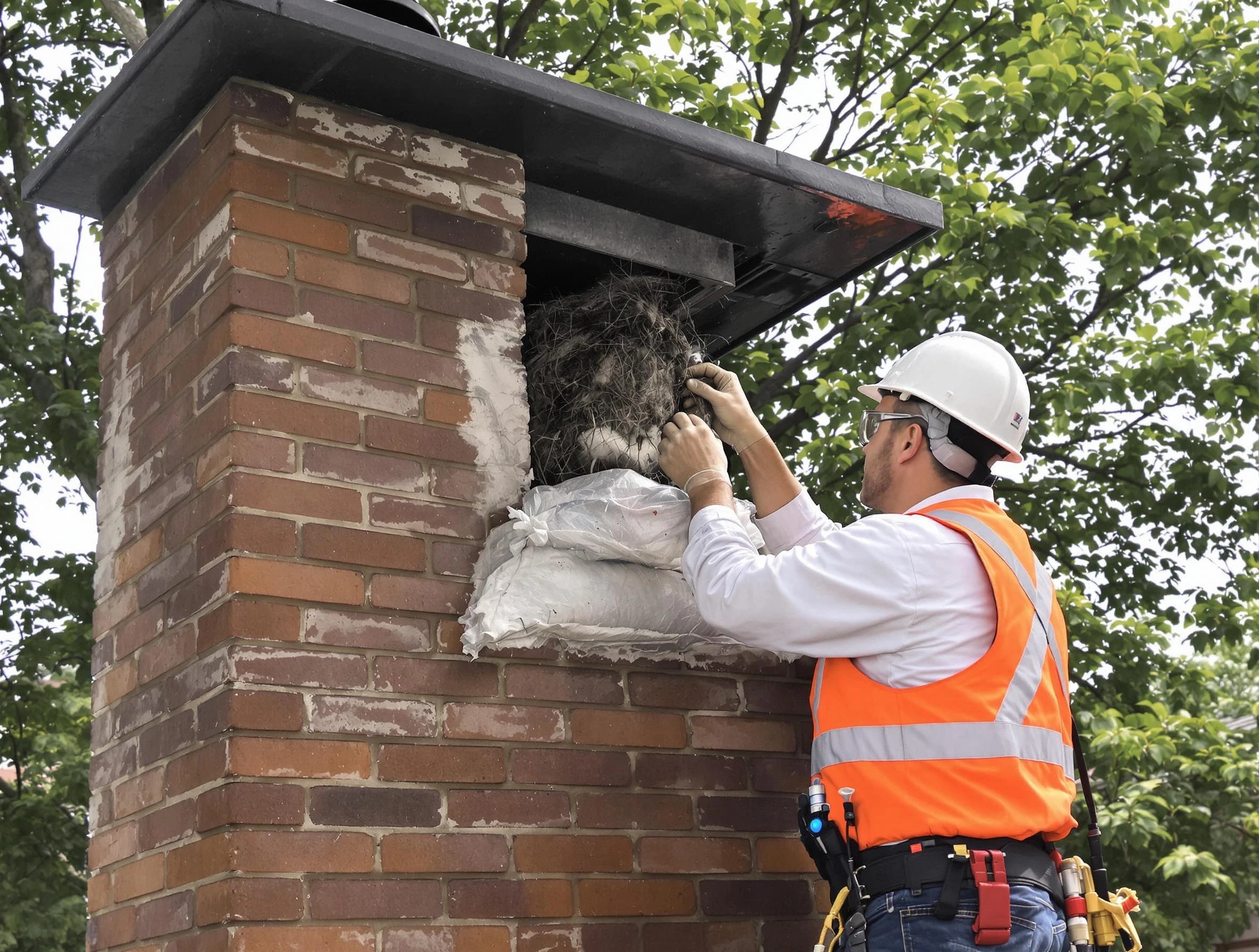 Humane removal of debris and animals by Bayonne Chimney Sweep in Bayonne, NJ