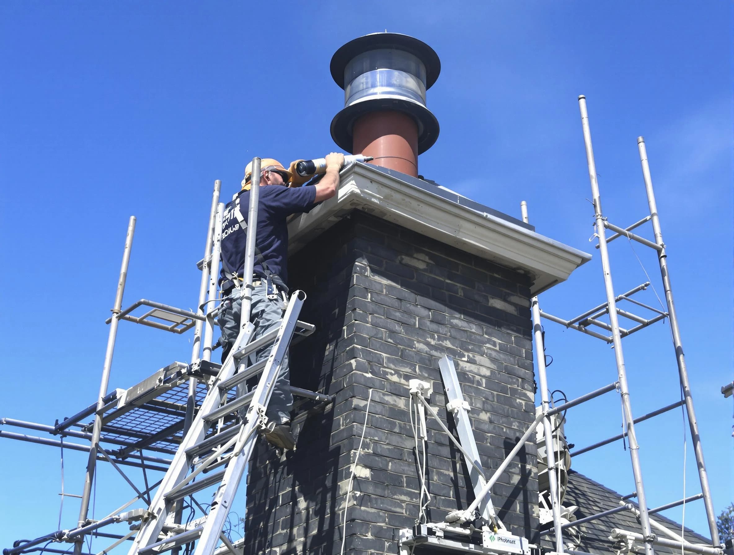 Sturdy chimney crown finished by Bayonne Chimney Sweep in Bayonne, NJ