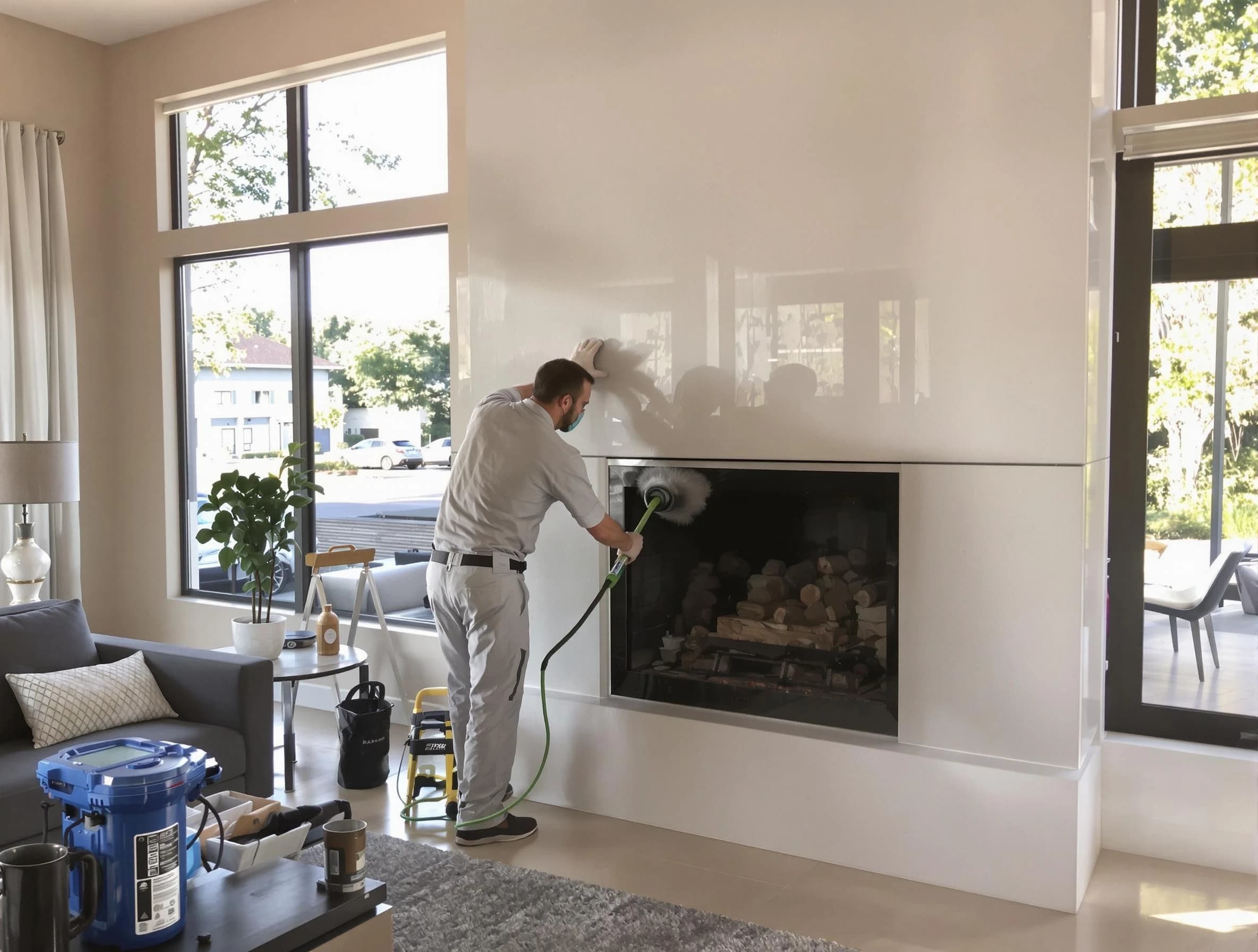 Bayonne Chimney Sweep performing thorough soot removal in Bayonne, NJ