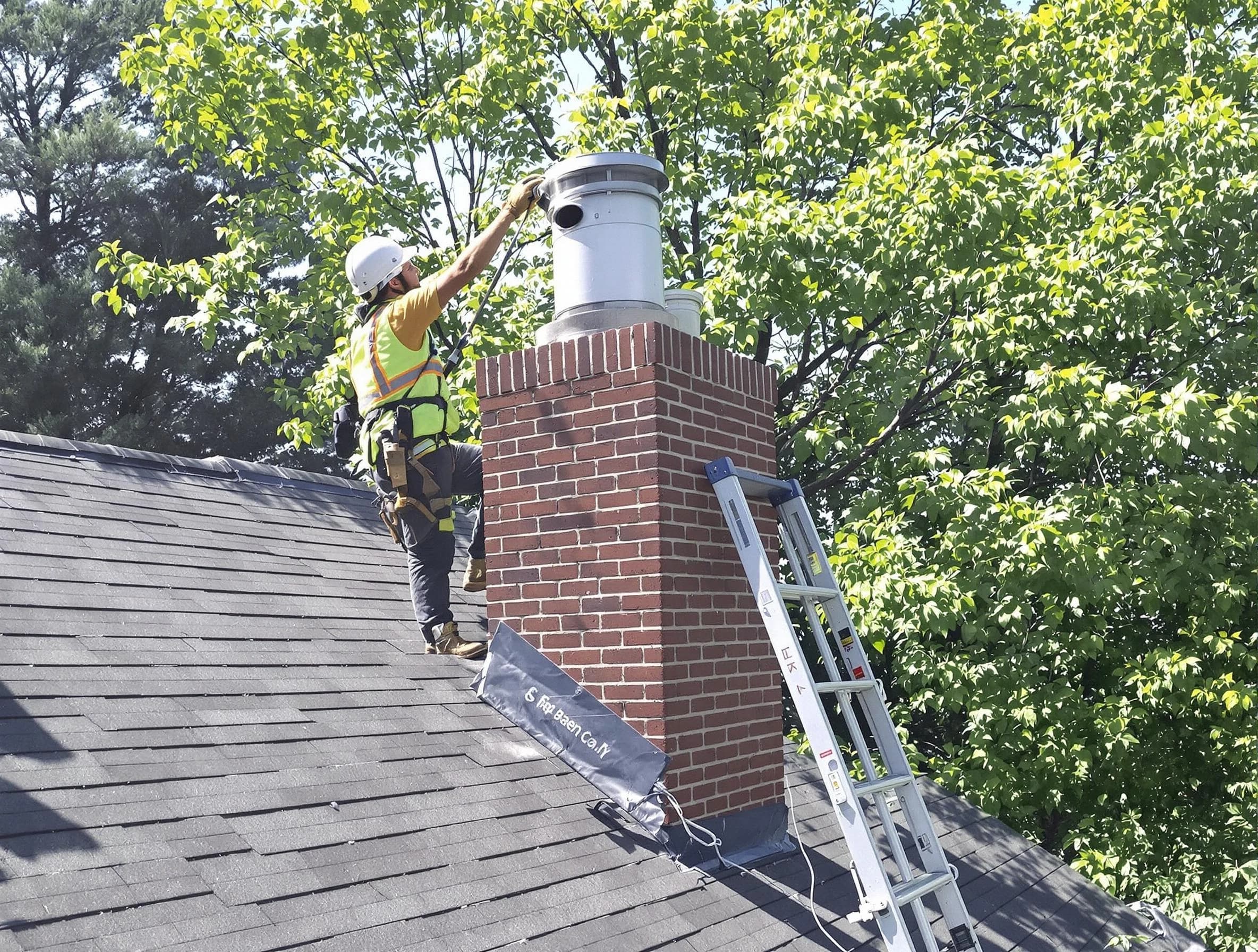 Chimney liner inspection by Bayonne Chimney Sweep in Bayonne, NJ