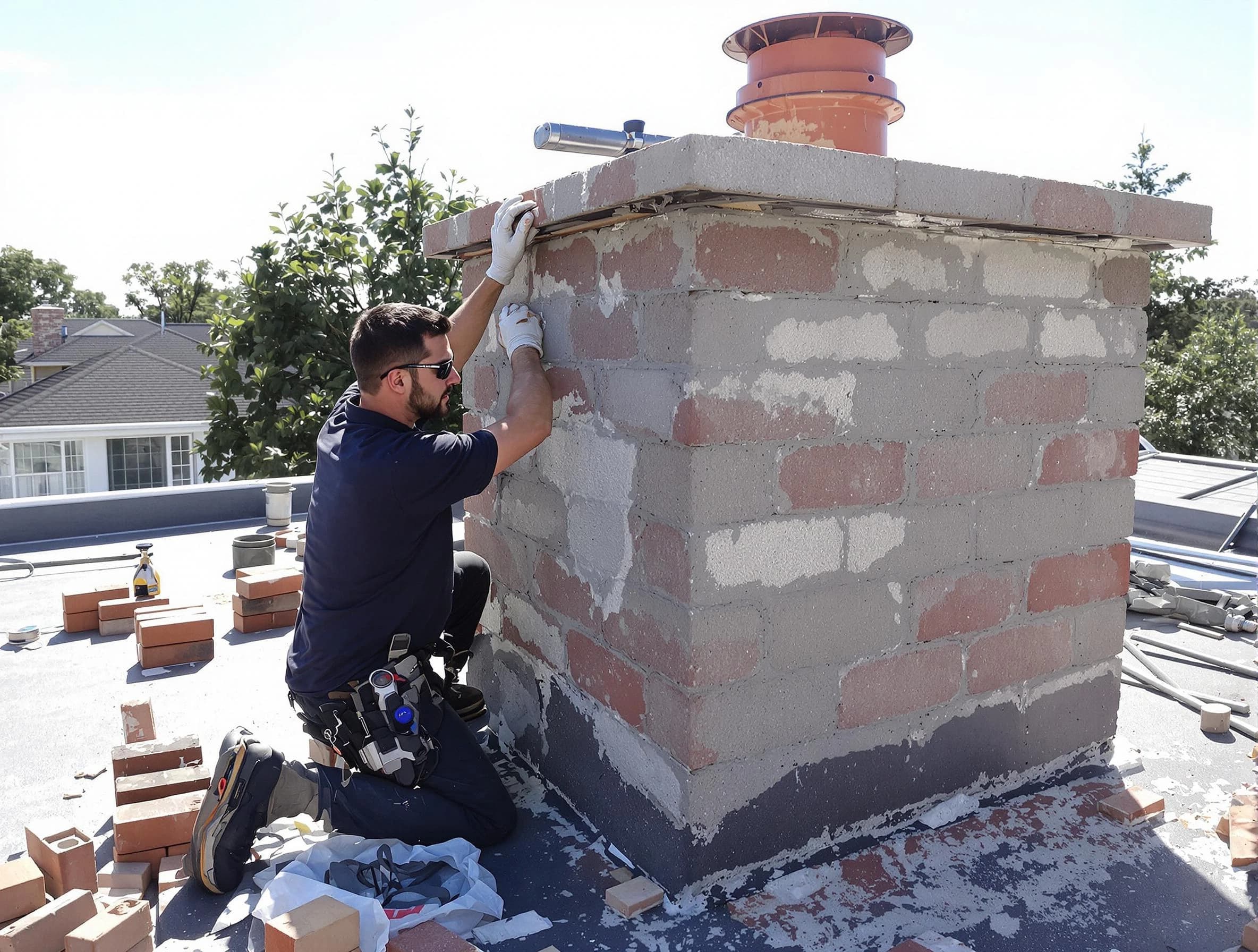 Advanced chimney repair process by Bayonne Chimney Sweep in Bayonne, NJ