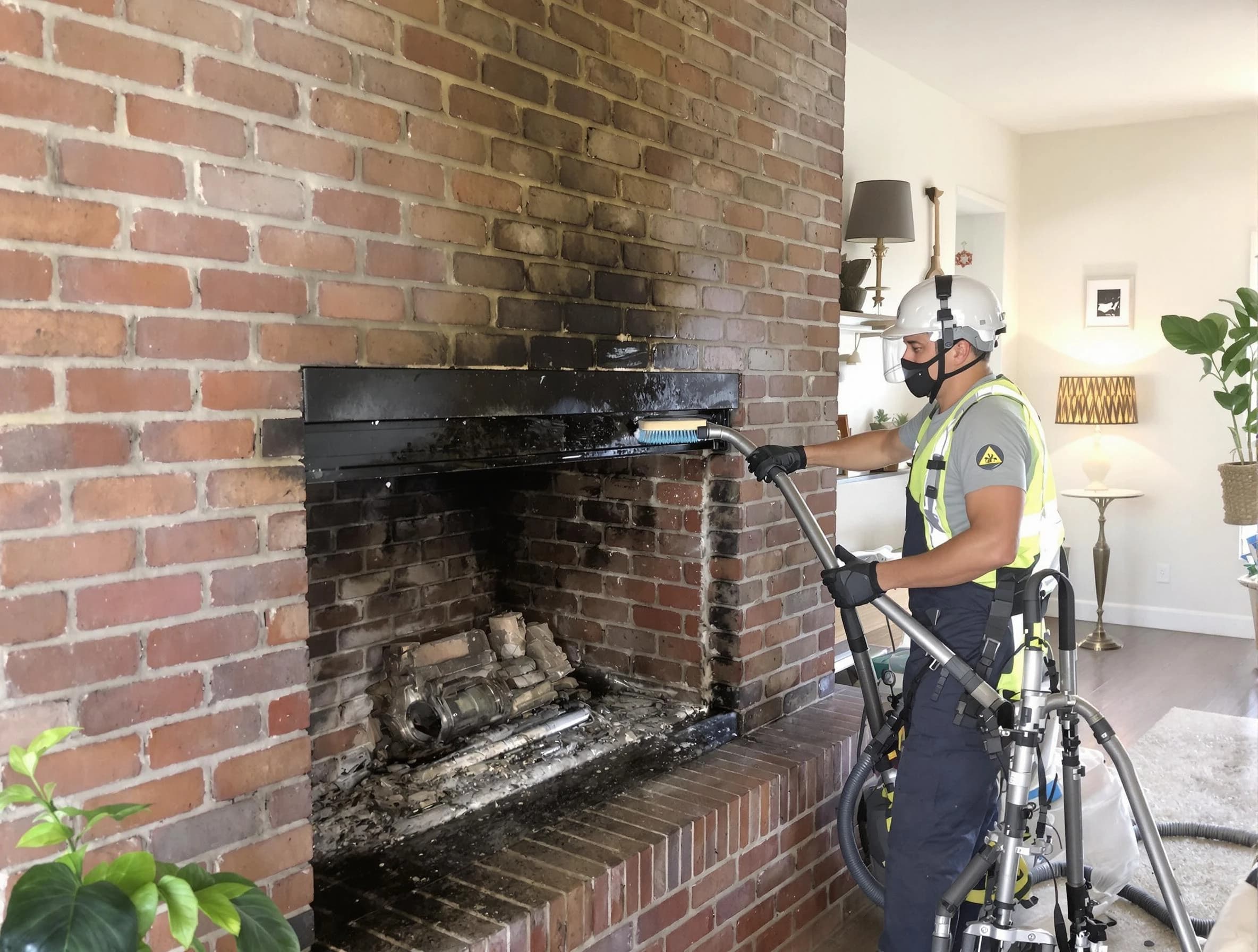 Bayonne Chimney Sweep providing fireplace cleaning services in Bayonne, NJ