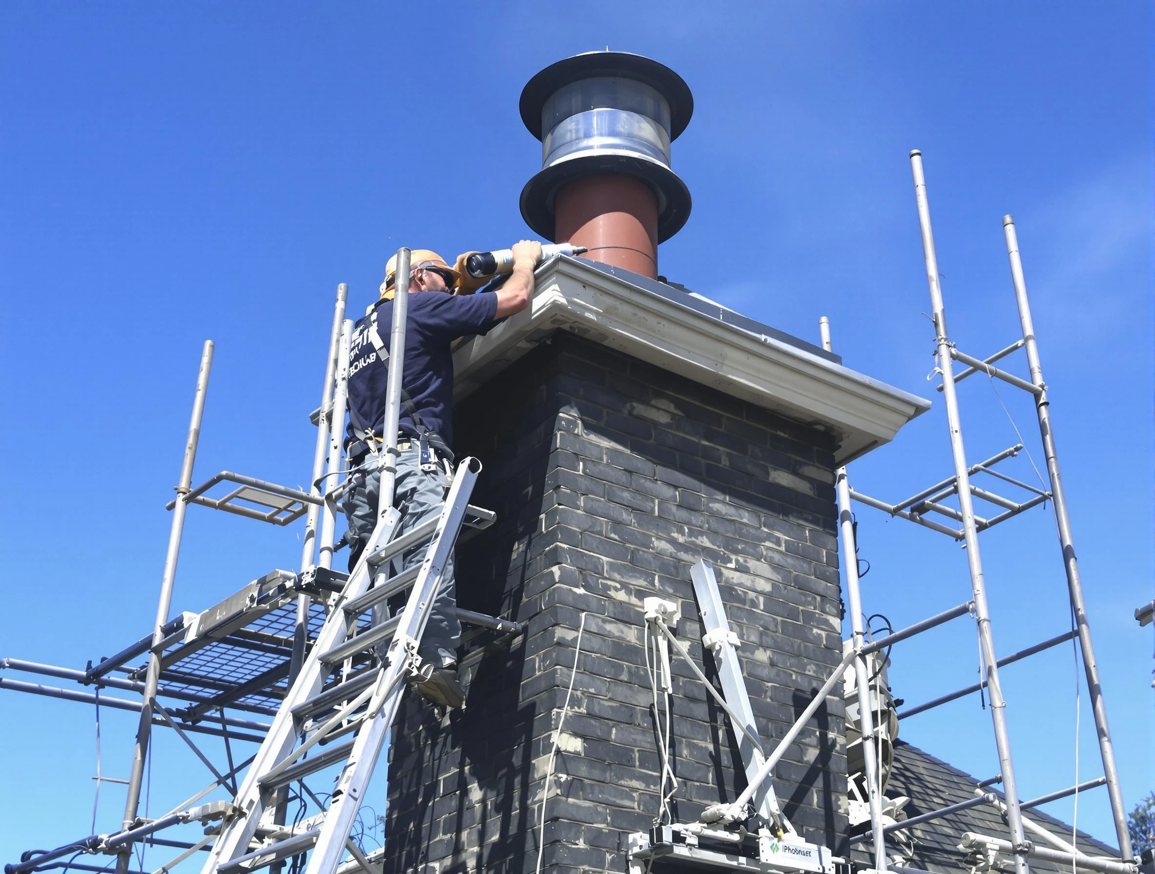 Sturdy chimney crown finished by Bayonne Chimney Sweep in Bayonne, NJ