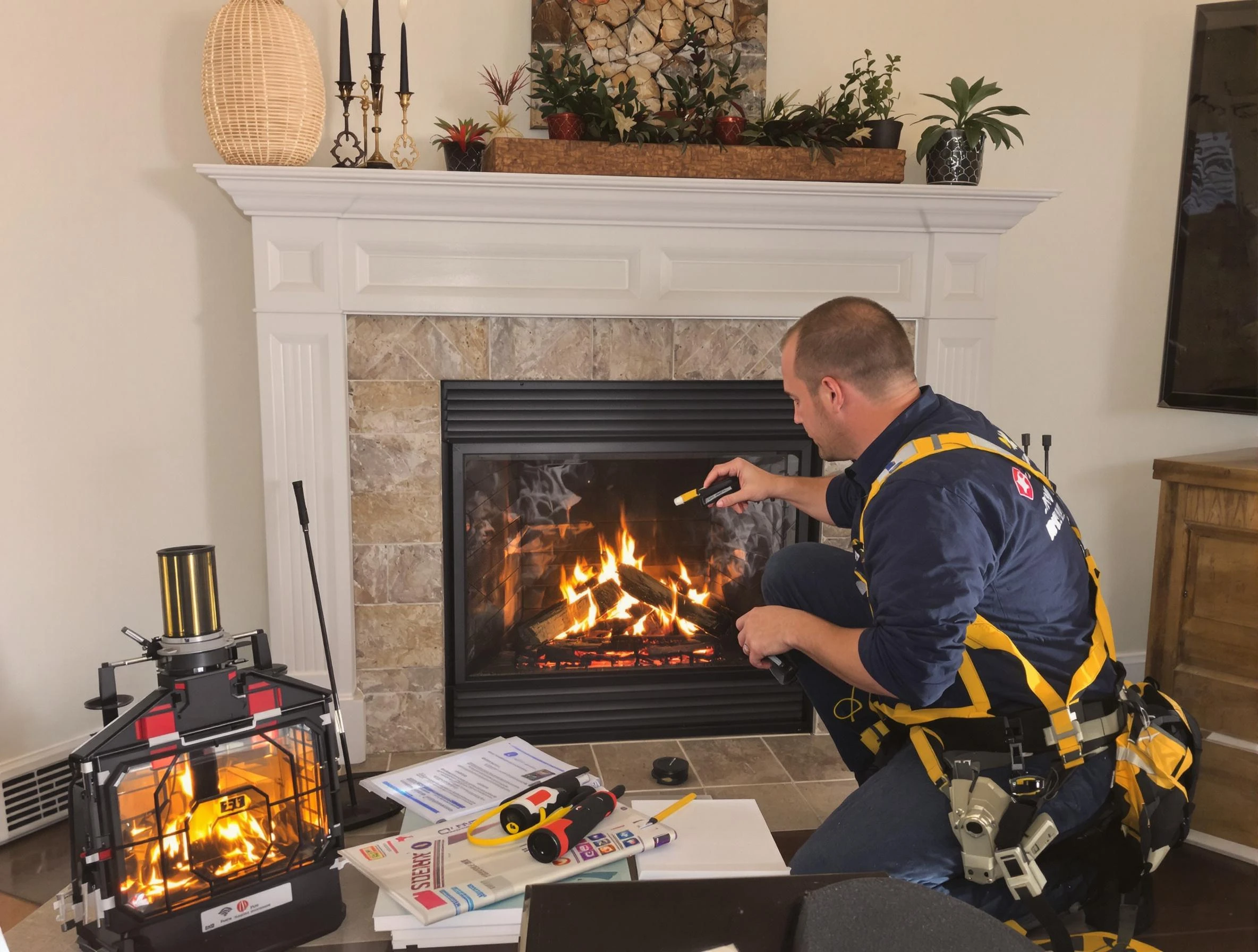 Safety-focused fireplace inspection by Bayonne Chimney Sweep in Bayonne, NJ